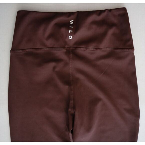 Wilo The Label WL-239 Women Sz S Chocolate Brown Flare Leg Leggings & Sports Bra - Picture 11 of 15